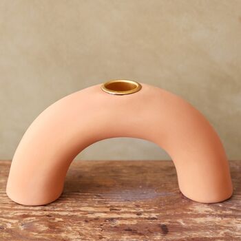 Terracotta Arch Candlestick Holder, 2 of 10