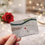 Where Our Love Began – Personalised Map Wallet Card, A Meaningful Valentine’s Keepsake, thumbnail 1 of 11