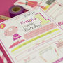 1st Birthday Personalised Card For Girls, thumbnail 3 of 3