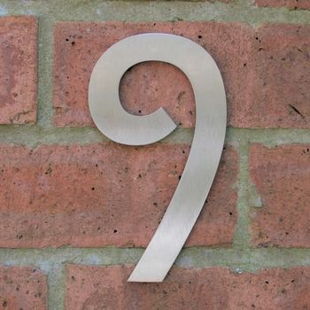 Mackintosh Stainless Steel House Number, 12 of 12