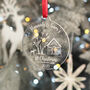Pair Of 1st Christmas At A New Home Champagne Flutes And Decoration, thumbnail 4 of 5