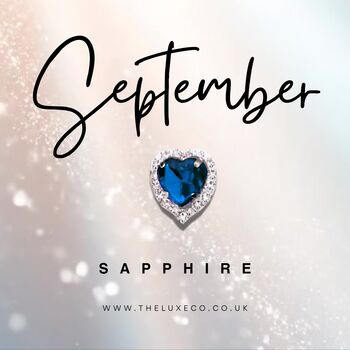 Personalised September Birthstone Keepsake Birthday Card, 8 of 10