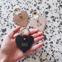 Personalised Saffiano Leather Heart Keyring, thumbnail 8 of 10