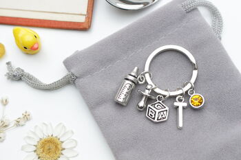 New Baby Keyring. Baby Shower Gift, 4 of 12