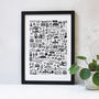 Hove Illustrated Black And White Print, thumbnail 2 of 7