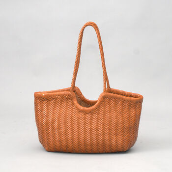 Beach Holiday Genuine Leather Tote Bag For Her, 5 of 12