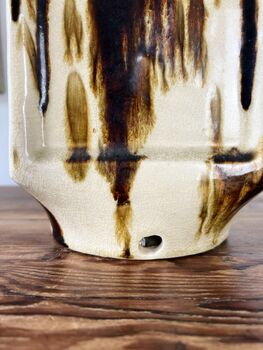 Tall Vintage Japanese Studio Pottery Vase, 3 of 10