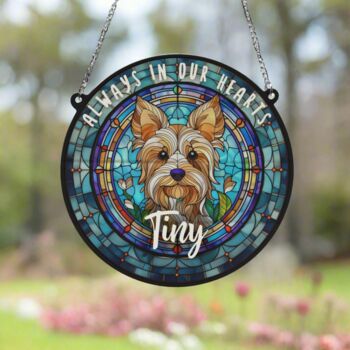 Yorkshire Terrier Memorial Suncatcher, 6 of 6