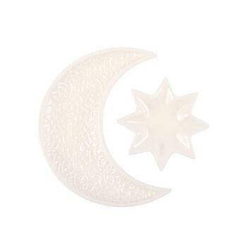 Eid Gifts Moon And Star Ceramic Dish Set, 4 of 4