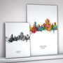 Lincoln Skyline Portrait Print And Box Canvas, thumbnail 2 of 5