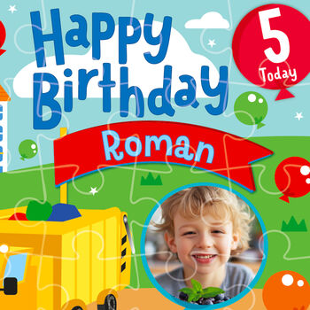 Personalised Little Dustbins Birthday Jigsaw Puzzle, 2 of 9