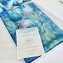 July Birth Flower Water Lilies By Monet Silk Blend Scarf, thumbnail 1 of 7