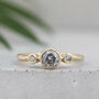 'Sylvie' Salt And Pepper Diamond Engagement Ring, thumbnail 7 of 11