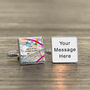 Personalised Favourite Place Football Cufflinks For Him, thumbnail 1 of 9