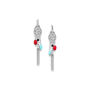 Hook Earrings Silver Plated With Tassel, thumbnail 3 of 3