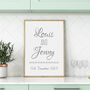 Personalised Second Wedding Anniversary Gift For A Couple, thumbnail 2 of 2