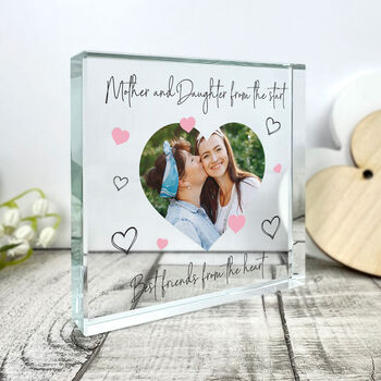 Personalised Mother And Daughter/Son Photo Crystal Token, 2 of 7