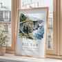 Travel Destination Card Of Big Sur California Gift Ideas For Travel, thumbnail 4 of 7