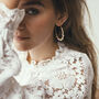 Isla Pearl Hoops, thumbnail 1 of 8