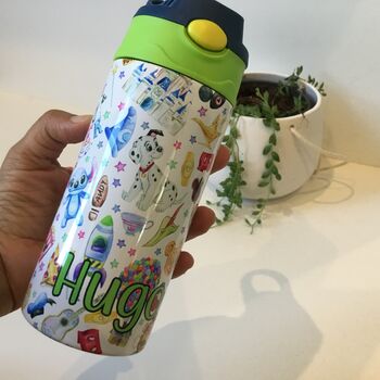Personalised Disney Flip Top Kids Water Bottle, 8 of 9