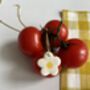 Daisy Charm On Gold Plated Chain, thumbnail 3 of 3
