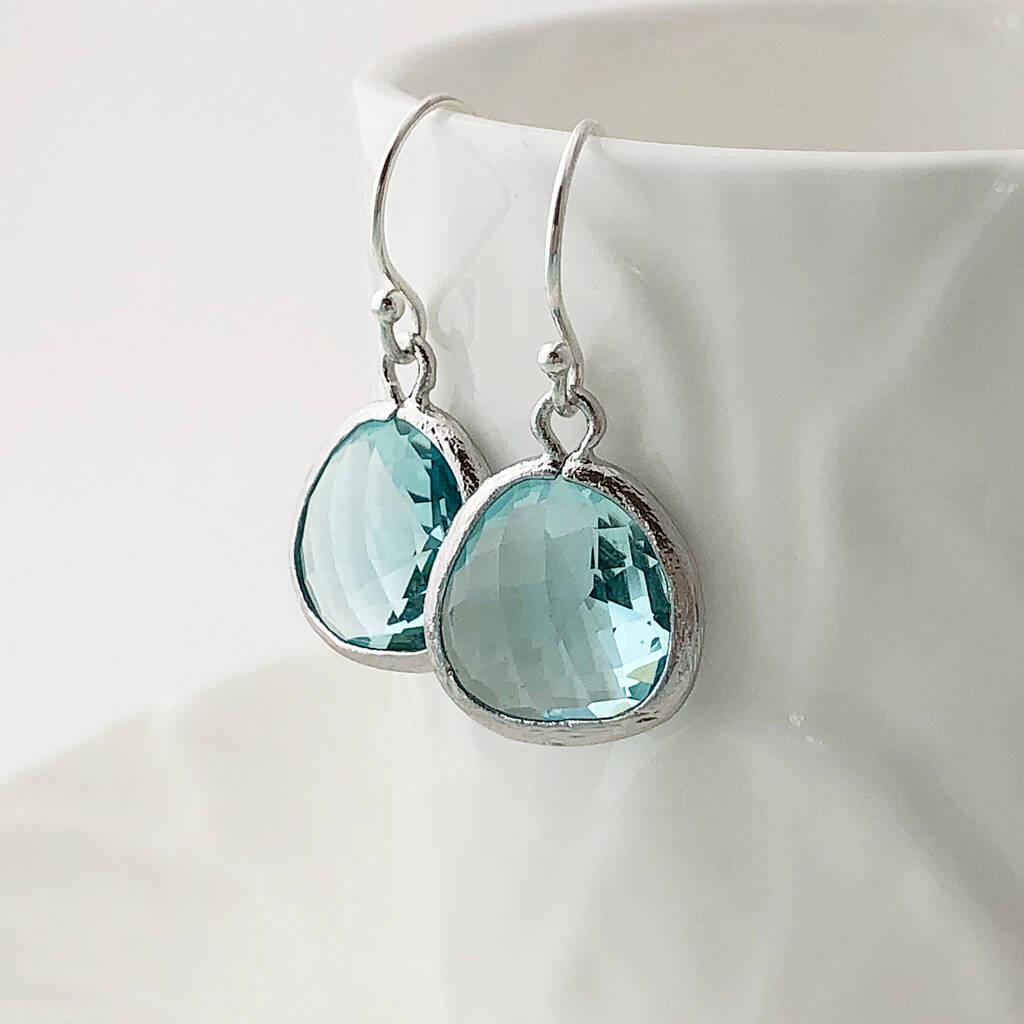 Nila x Pippa Small Aquamarine Drop Earrings – Lady Bamford Foundation