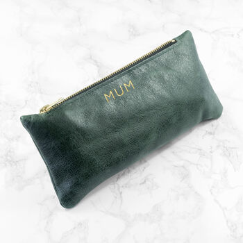 Monogrammed Luxury Leather Slimline Clutch, 3 of 12