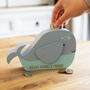 Personalised Whale Money Box Birthday Gift For Children, thumbnail 2 of 5