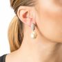 Classic Baroque Pearl Plated Silver Drop Earrings, thumbnail 1 of 6