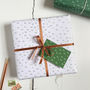 Mini Forest White Wrapping Paper, thumbnail 4 of 12