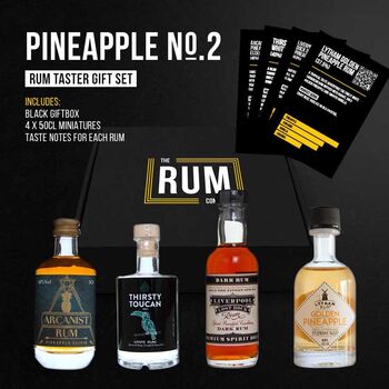 Pineapple Rum Taster Set Gift Box Two, 3 of 5