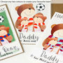 Personalised Bear Football Father's Day Card, thumbnail 3 of 7