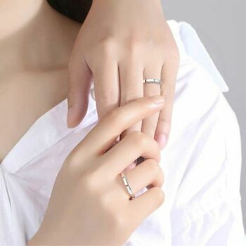 Adjustable Silver Plated Chinese Ne Zha Promise Rings, 5 of 6