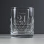 Personalised Big Age Cut Crystal Whisky Tumbler Glass, thumbnail 3 of 7