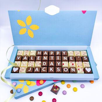 Valentine's Day Box Of Personalised Chocolates, 3 of 6