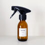 Amber Spray Bottle With Personalised Label, thumbnail 3 of 12