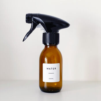 Amber Spray Bottle With Personalised Label, 3 of 12