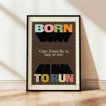 Born To Run Music Print, 4 of 8