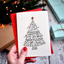 Traditional Typographic Christmas Cards Pack, thumbnail 1 of 8