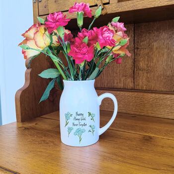 Forget Me Not Memorial Flower Jug, 6 of 7