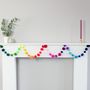 Multicoloured Pom Pom Garlands And String Lights, thumbnail 3 of 11
