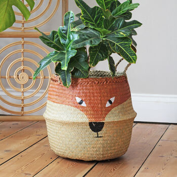 Fox Seagrass Basket, 3 of 3