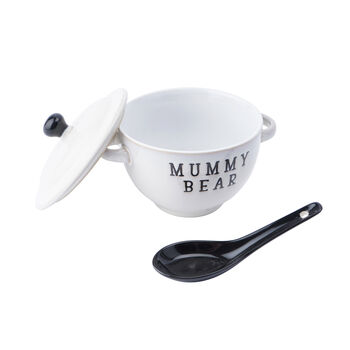 Loft 'Mummy Bear' Porridge Bowl And Spoon, 4 of 4