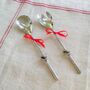 Large Twisted Silver Salad Servers ~ Boxed, thumbnail 5 of 7