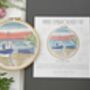 Moored Boats Embroidery Kit, thumbnail 2 of 8