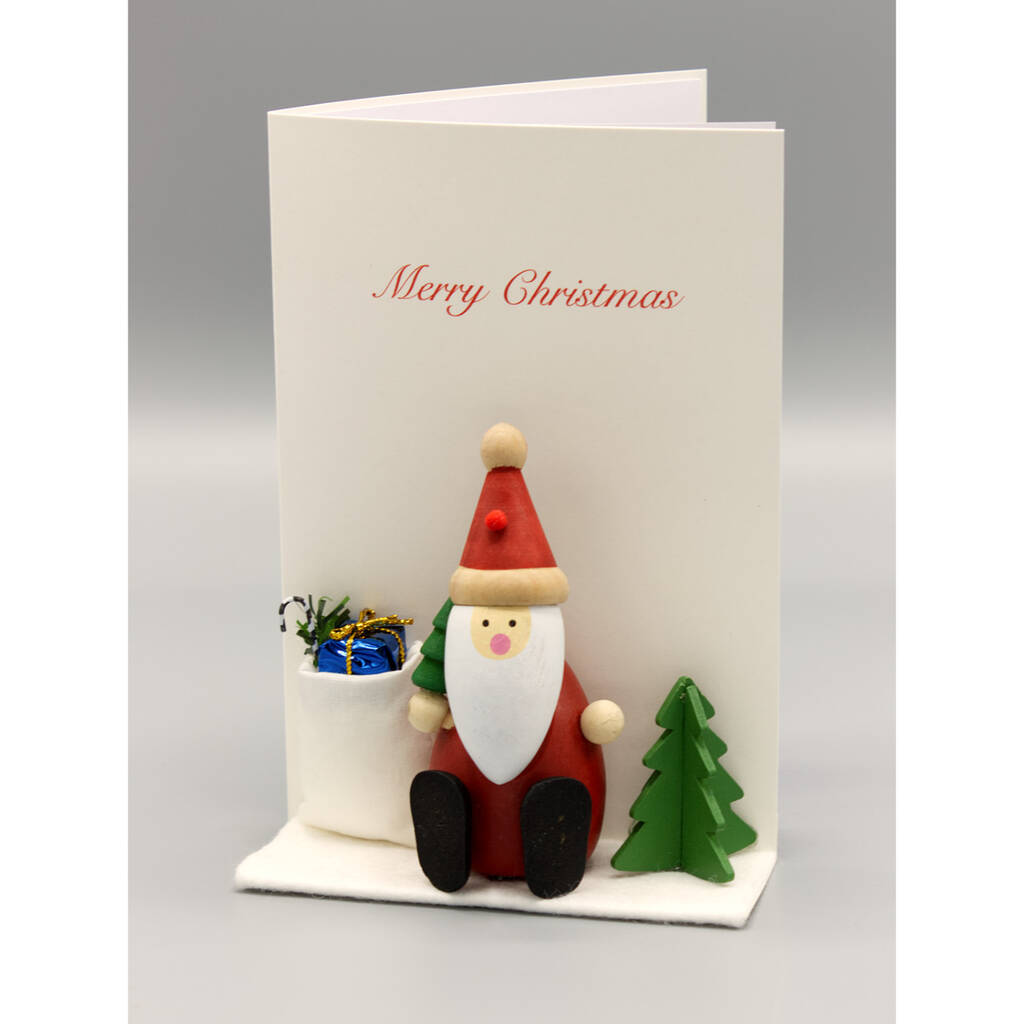 Jolly Santa Christmas Card, 1 of 4