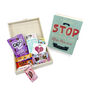 Personalised Count The Years Vegan Chocolate Snacks Box, thumbnail 2 of 12