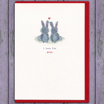 Bunny Anniversary Or Pick Your Favourite Wording Card, 9 of 12
