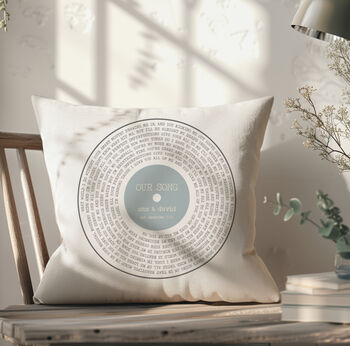 Personalised Lyrics Cushion, 2 of 6