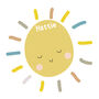 Personalised Sunshine Face Nursery Cushion, thumbnail 2 of 3